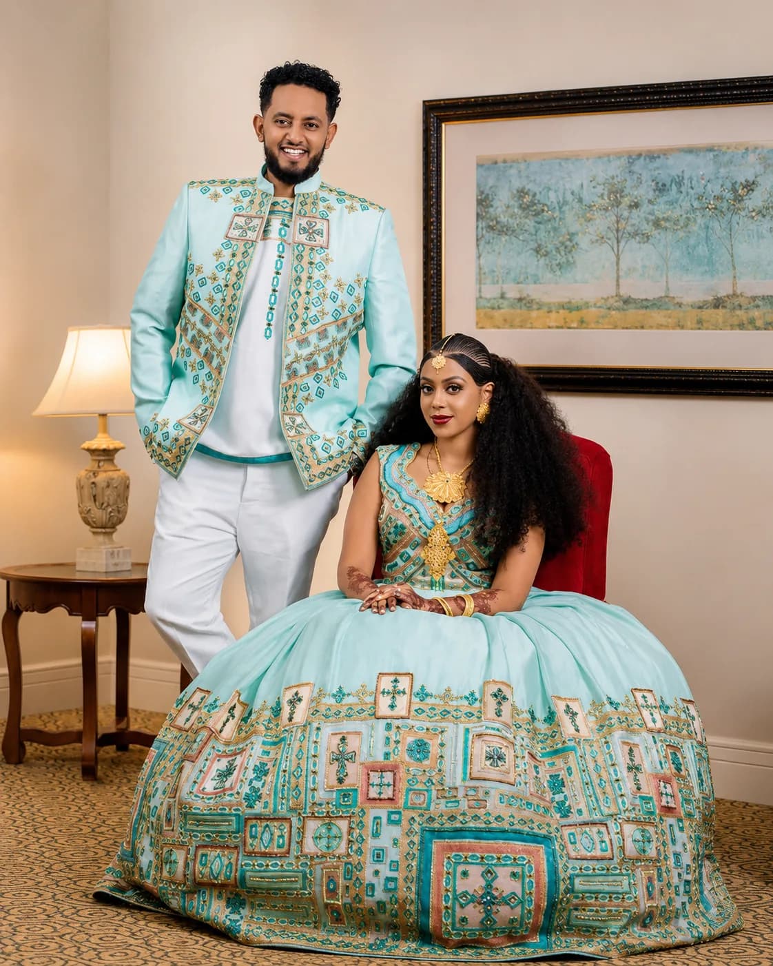 Traditional Habesha Dress â T'lfi (áĽáá) for Couples